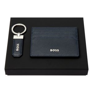 Hugo Boss Set Classic Grained Navy (key ring & card holder)