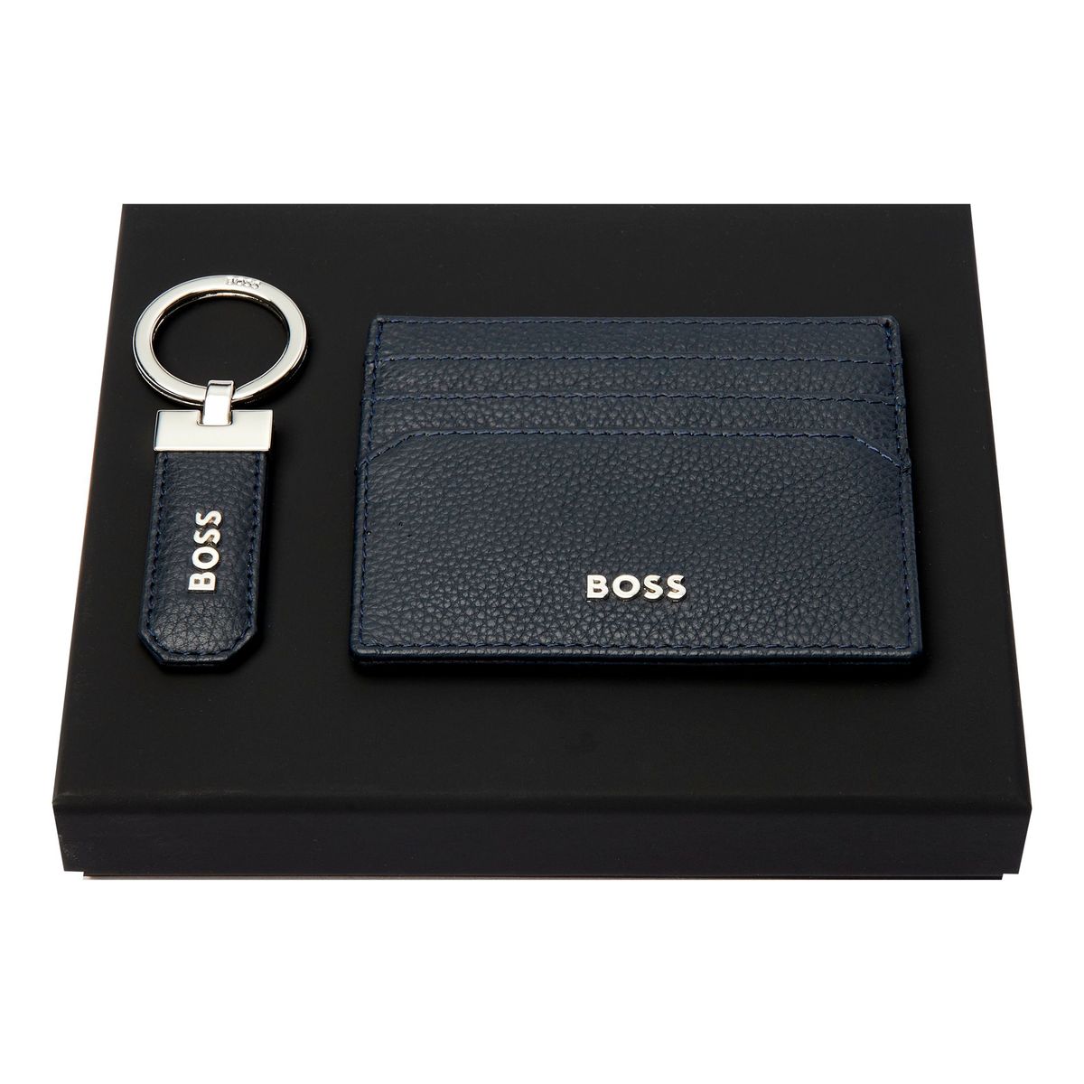 Hugo Boss Set Classic Grained Navy (key ring & card holder)