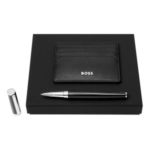 Set HUGO BOSS Black (rollerball pen & card holder)