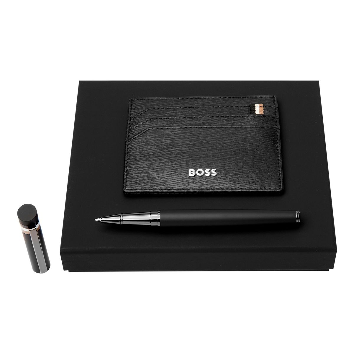 Set HUGO BOSS Black (rollerball pen & card holder)