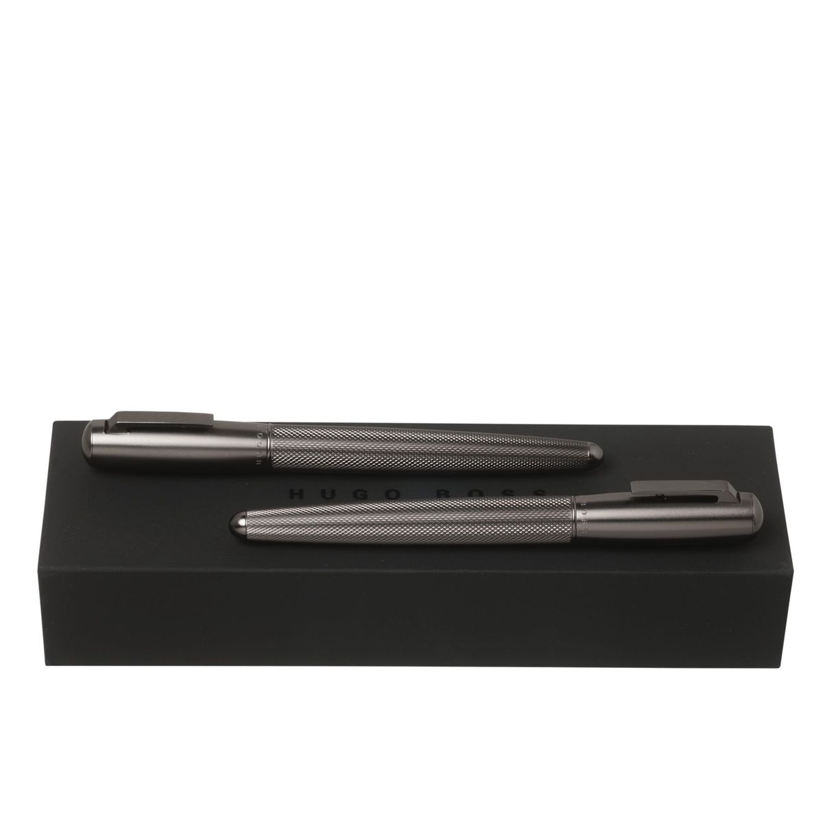 Hugo Boss Set Pure Matte Dark Chrome (rollerball pen & fountain pen) - slika 2