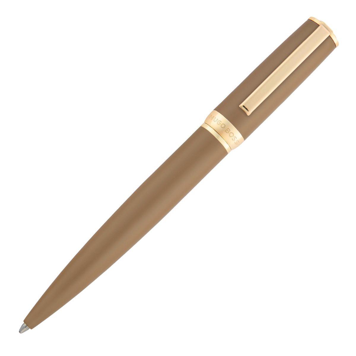 Hugo Boss Ballpoint pen Arche Double B Camel