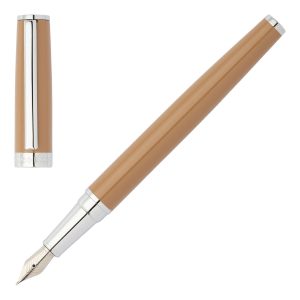 Hugo Boss Fountain pen Gear Icon Camel