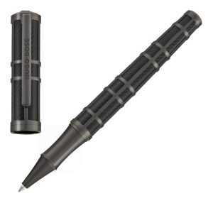 Hugo Boss Rollerball pen Frame Grid Black & Gun