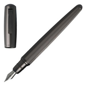 Hugo Boss Fountain pen Pure Matte Dark Chrome