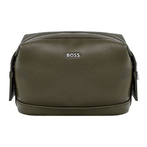 Hugo Boss Toiletry Bag Classic Grained Khaki