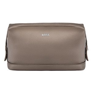 Hugo Boss Toiletry Bag Classic Grained Taupe