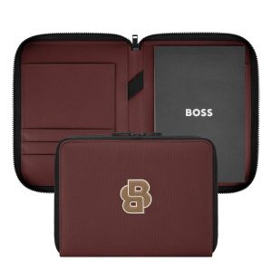Hugo Boss Conference folder A5 Varsity Burgundy