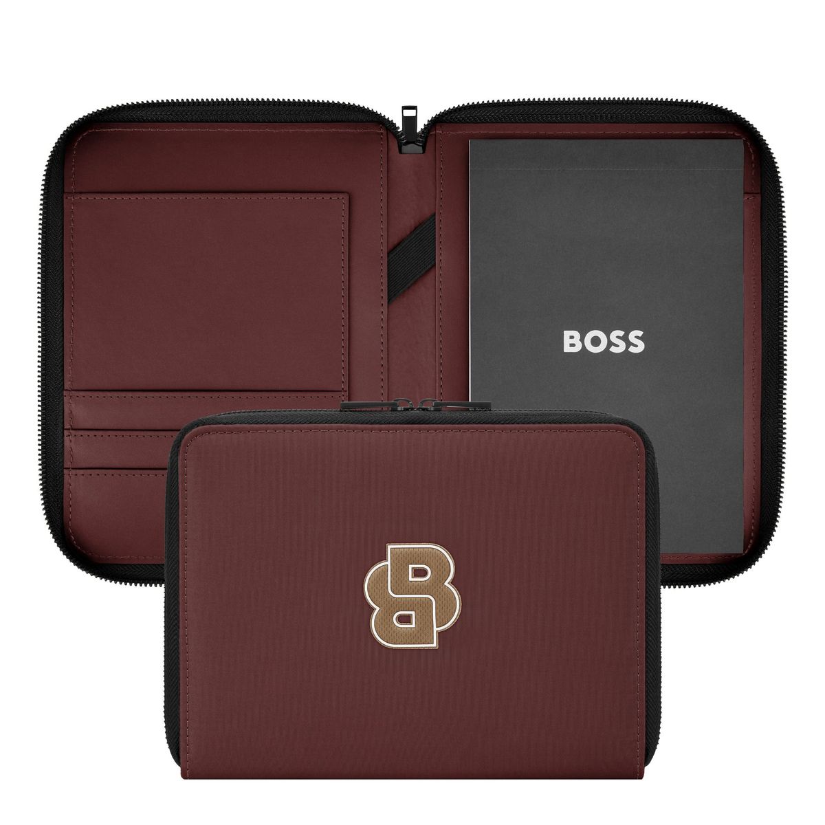 Hugo Boss Conference folder A5 Varsity Burgundy