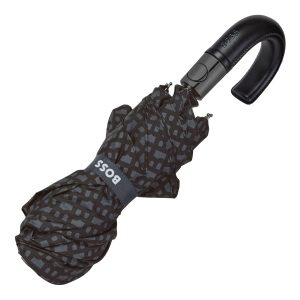Hugo Boss Pocket umbrella Monogramme Dark Grey