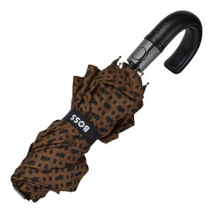 Hugo Boss Pocket umbrella Monogramme Camel