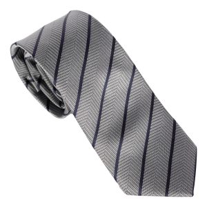 Christian Lacroix Silk Tie Lorem Grey