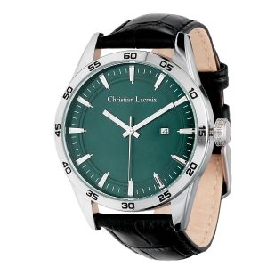 Christian Lacroix Date watch Tempus Black / Green