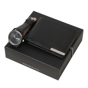 Christian Lacroix Set More Black (wallet & watch)