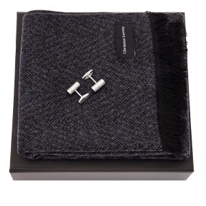 Christian Lacroix Set Caprio (cufflinks & scarve)