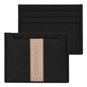 Cerruti 1881 Card holder Delano Taupe & Black