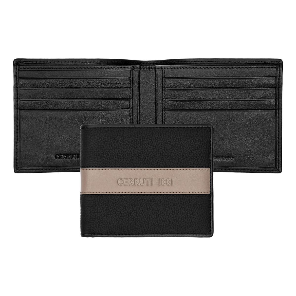 Cerruti 1881 Card wallet Delano Taupe & Black - slika 2