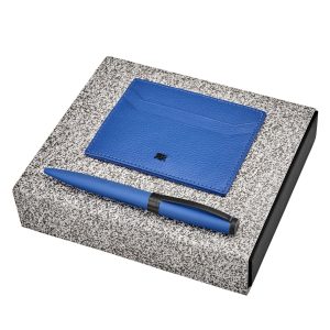 Set CERRUTI 1881 Bright Blue (ballpoint pen & card holder)