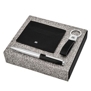 Set CERRUTI 1881 (ballpoint pen, key ring & card holder)