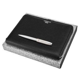 Set CERRUTI 1881 (ballpoint pen & conference folder A5)