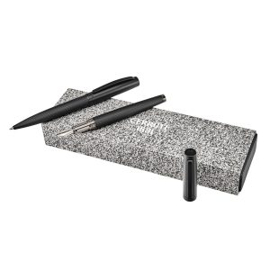 Cerruti 1881 Set Jefferson Black (ballpoint pen & fountain pen)