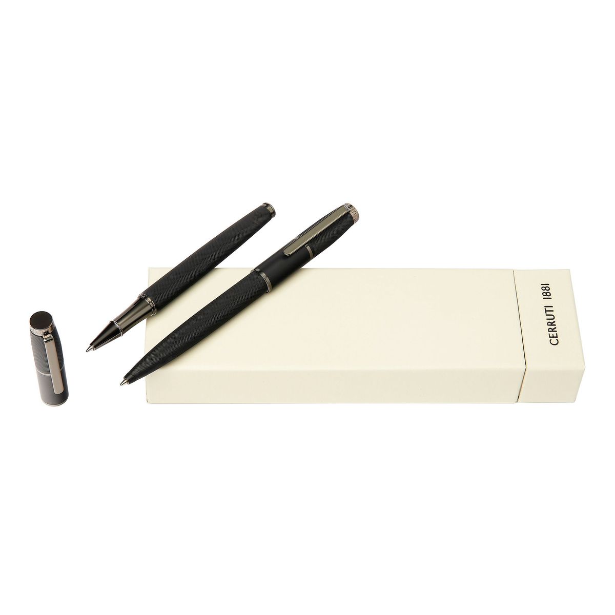 Cerruti 1881 Set Brick Black (ballpoint pen & rollerball pen)