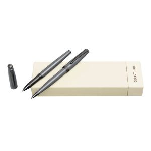 Cerruti 1881 Set Islington Grey (ballpoint pen & rollerball pen)
