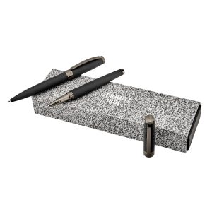 Cerruti 1881 Set Easton Black (ballpoint pen & rollerball pen)
