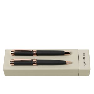 Cerruti 1881 Set Zoom Soft Navy (ballpoint pen & rollerball pen)