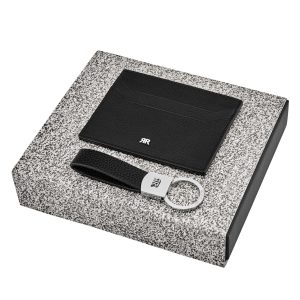 Cerruti 1881 Set Jefferson Black (key ring & card holder)