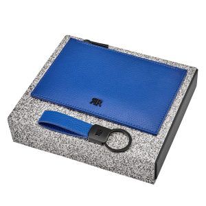 Cerruti 1881 Set Jefferson Bright Blue (key ring & clutch)