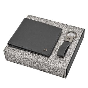 Cerruti 1881 Set Jefferson Grey (key ring & wallet)