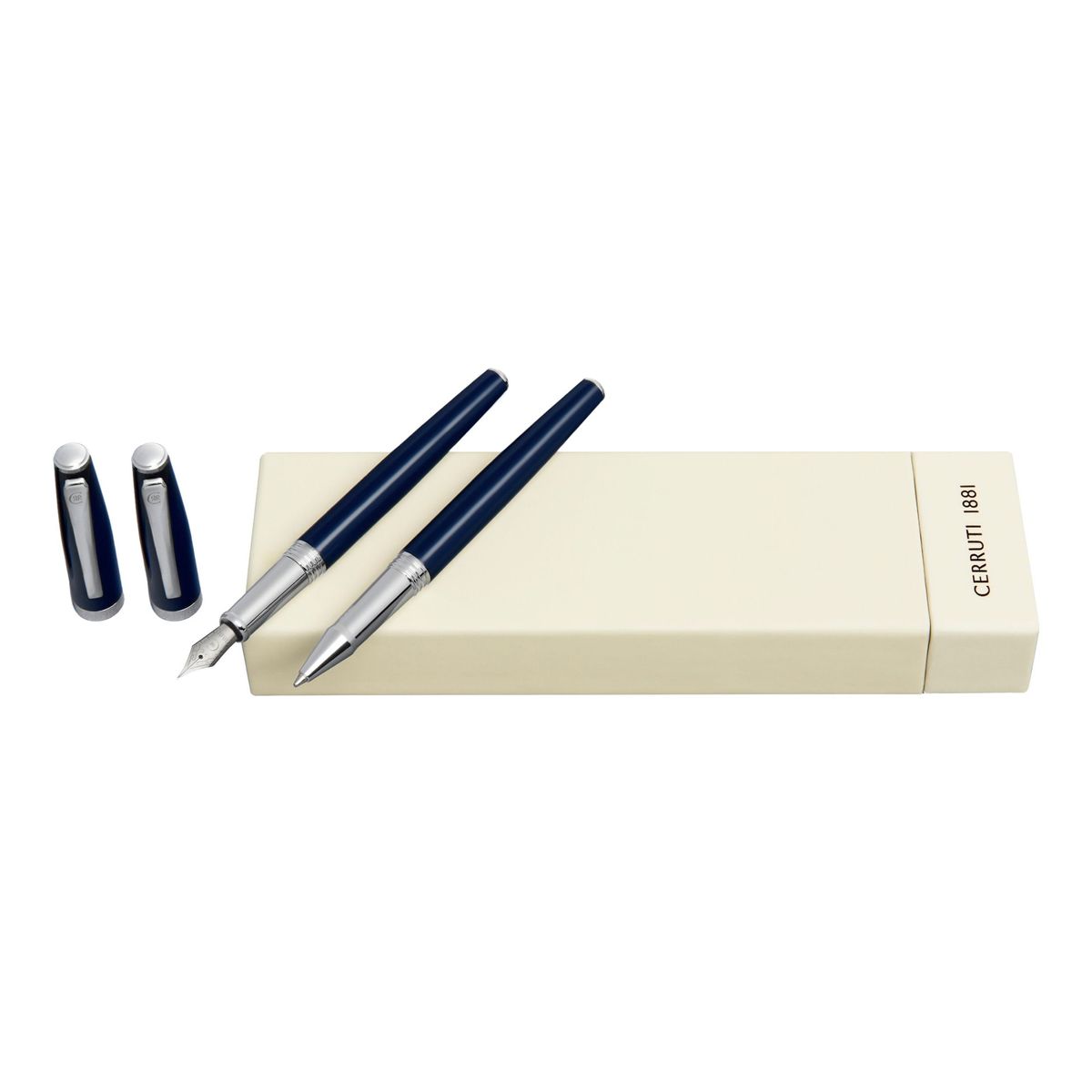 Cerruti 1881 Set Islington Navy (rollerball pen & fountain pen)