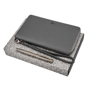 Cerruti 1881 Set Jefferson (rollerball pen & travel wallet)