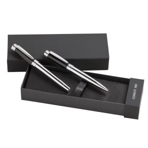 Cerruti 1881 Set Zoom Classic Black (ballpoint pen & fountain pen)