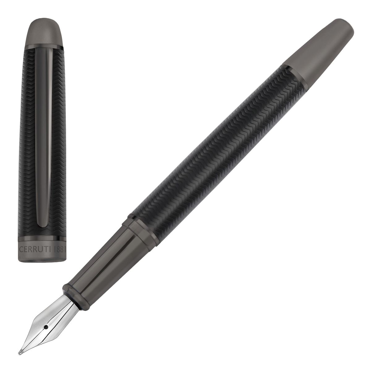 Cerruti 1881 Fountain pen Holborn Black & Gun - slika 2