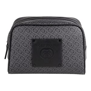 Cerruti 1881 Toiletry Bag Logomania Grey
