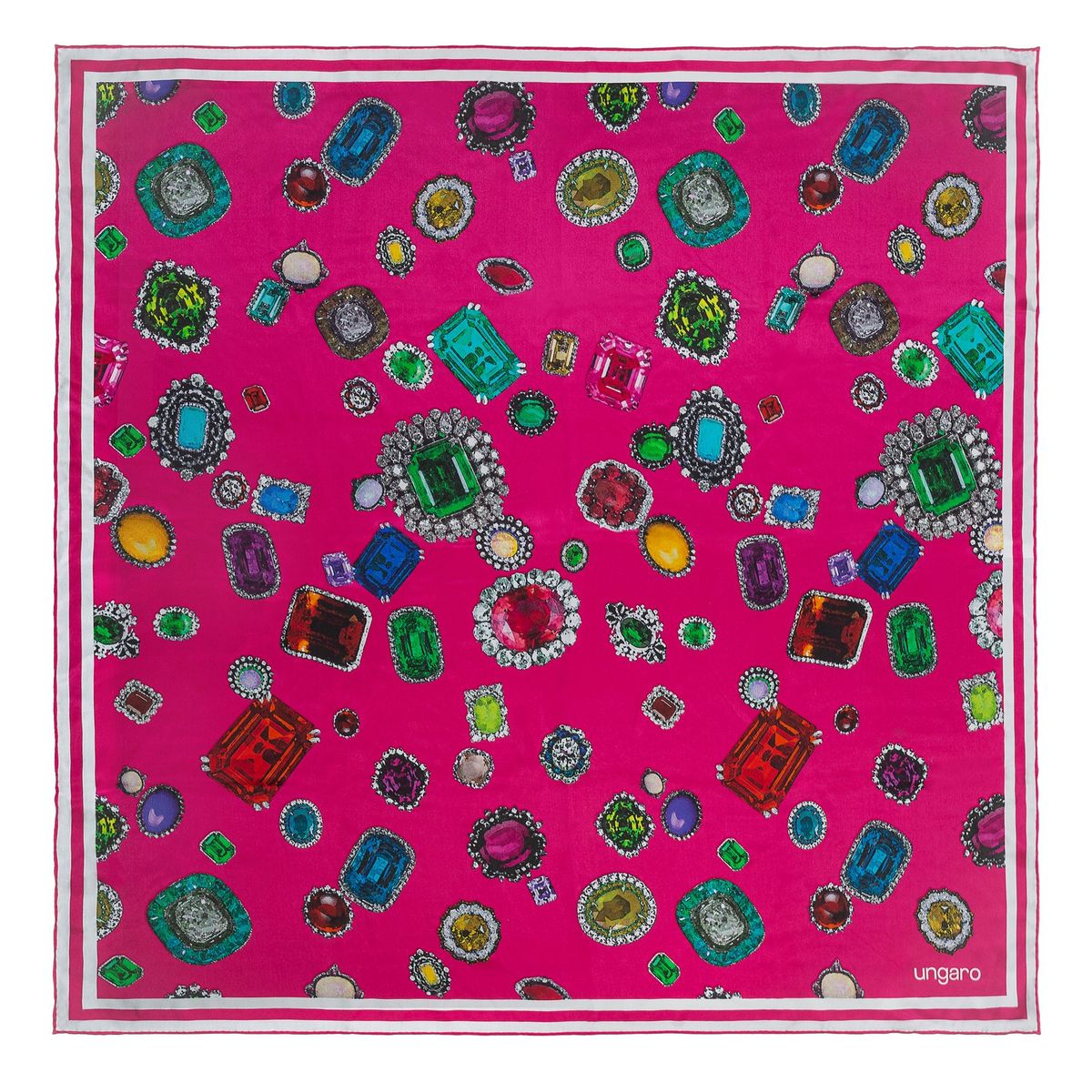 Ungaro Silk scarf Perla Fushia