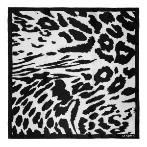 Ungaro Silk scarf Lina White & Black