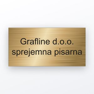 Custom door plate