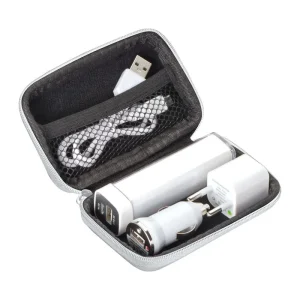 Set da viaggio Exeter con power bank da 2.200 mAh