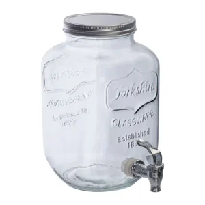 Drink Dispenser & 4 Drinking Glasses Set Acapulco