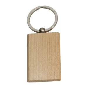 Wood Key Ring Massachusetts