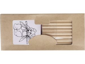 Colouring pencils and colouring books set