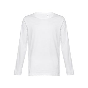 T-shirt da uomo in cotone a maniche lunghe THC BUCHAREST WH