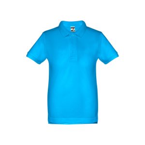 Kids short-sleeved 100% cotton piqué polo shirt unisex) THC ADAM KIDS