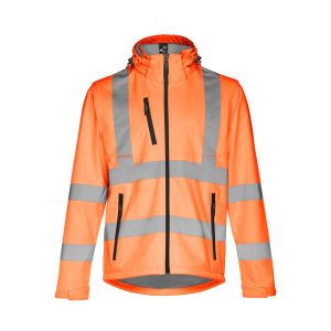 High-visibility softshell jacket THC ZAGREB WORK