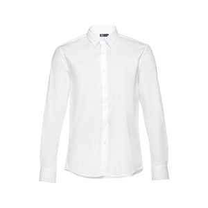 Men’s long-sleeved shirt. White THC PARIS WH