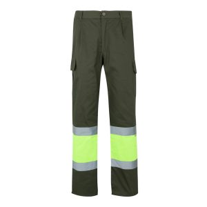 Pantaloni in twill bicolore VL ATHENA