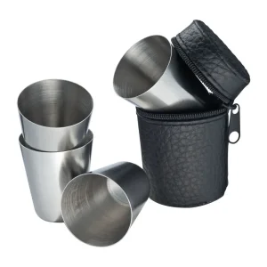 4 tappi in acciaio inox